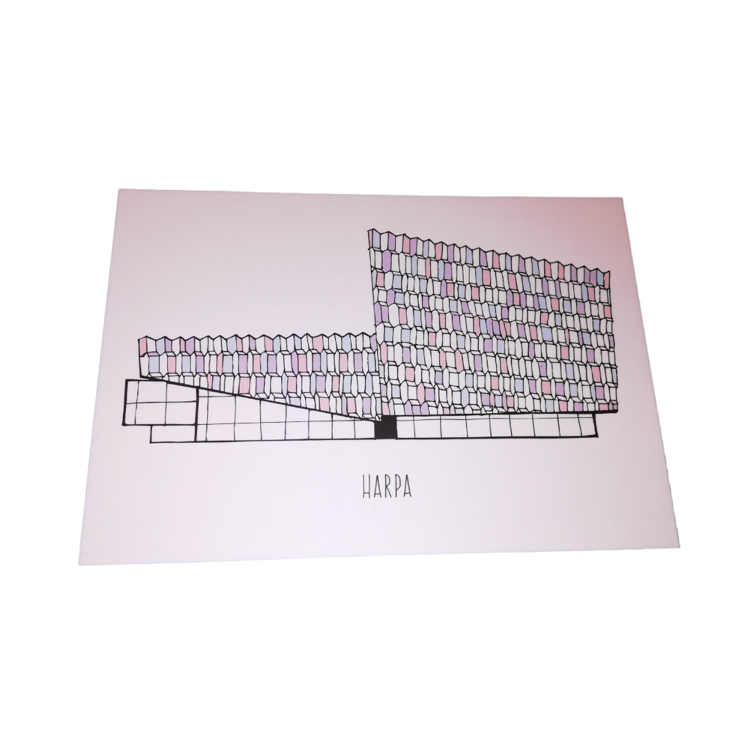 Handmade postcards of Reykjavik by Sonia Handmade postcards of Reykjavik by Sonia